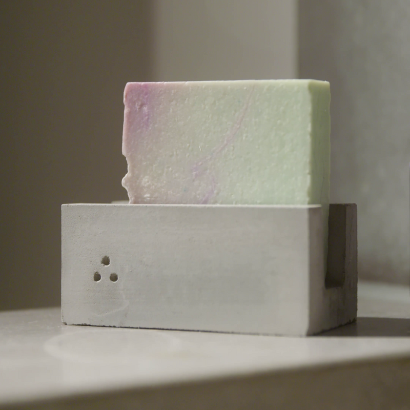 Seifenhalter mit Naturseife im Paket | funktionale Seifenschale für langlebige Seife