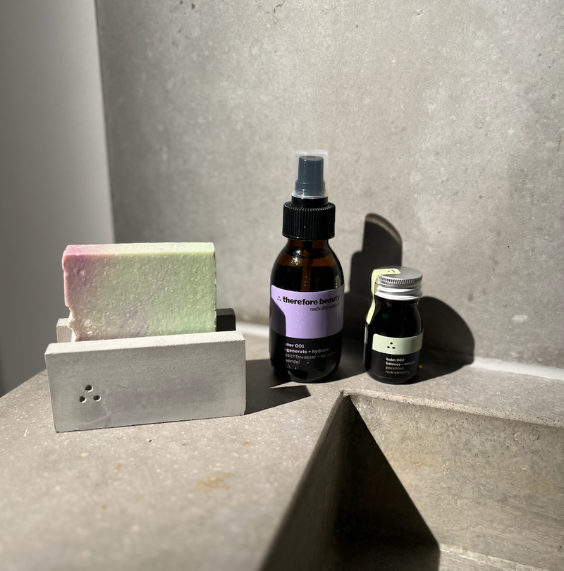 block holder 001 | handgefertigte Design-Seifenschale | aus Beton | macht deine Seife langlebiger